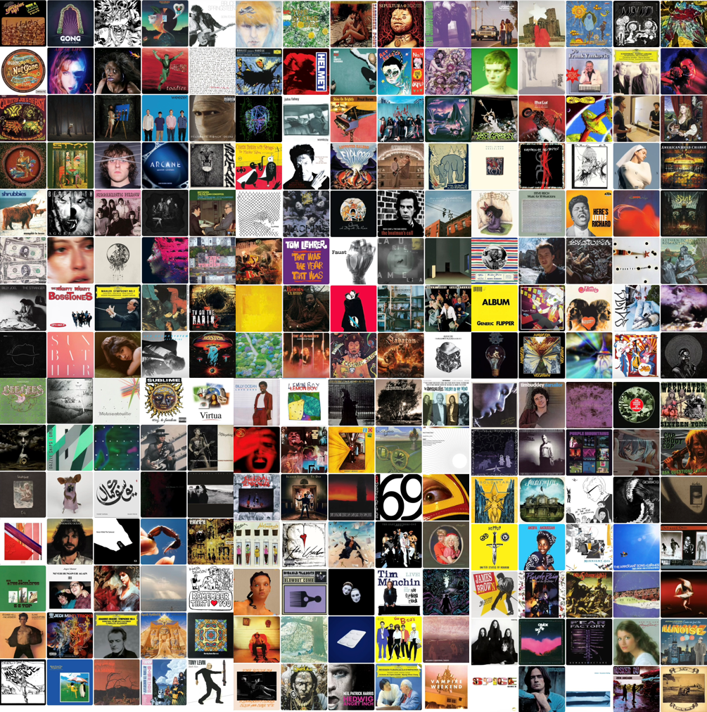 A collage of tiny fair-use-respecting thumbnails of the albums that Devin reviews in this post.